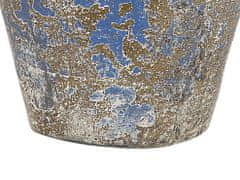 Beliani Dekorativní váza zlato modrá CALLATIS