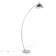 Beliani Stojací chromovaná lampa 155 cm DINTEL