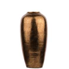 Beliani Lesklá zlatá dekorační váza LORCA