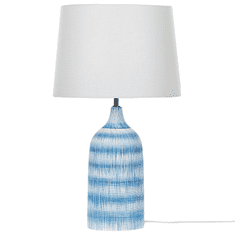Beliani Keramická stolní lampa modrá GEORGINA