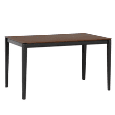 Beliani Jídelní stůl hnědý / černý 135x80x75 cm CEDAR