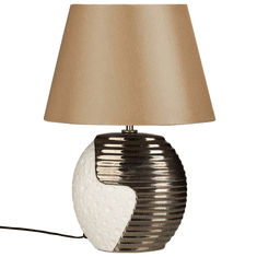 Beliani Moderní béžově-bronzová stolní lampa ESLA