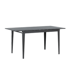 Beliani Rozkládací jídelní stůl 120/160 x 80 cm černý NORLEY