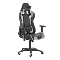 Beliani Kancelářská židle s výškovým nastavením černé a stříbrné KNIGHT
