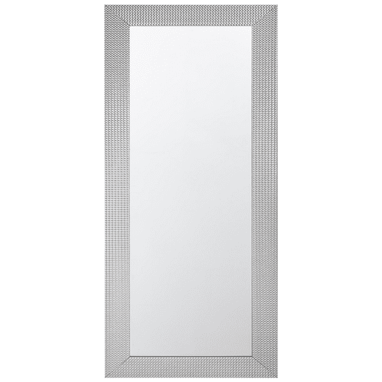 Beliani Nástěnné stříbrné zrcadlo 50 x 130 cm DERVAL