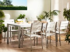 Beliani Sada 6 jídelních židlí bílá VERNIO