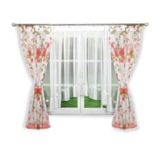 Strefa Firan Ready Curtain, Sicílie 500x160 cm, červená