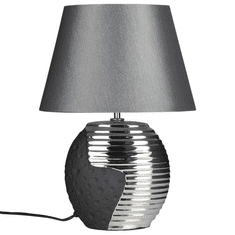 Beliani Moderní černo-stříbrná stolní lampa ESLA