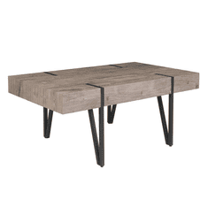 Beliani Konferenční stolek v odstínu tmavého dřeva ADENA
