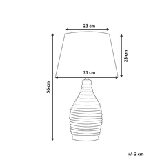 Beliani Luxusní béžová noční stolní lampa TORMES