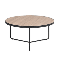 Beliani Konferenční stolek světle dřevo MELODY Big