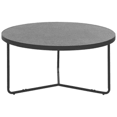 Beliani Konferenční stolek šedá / černá MELODY velký