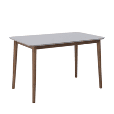 Beliani Dřevěný jídelní stůl šedý 118 x 77 cm MODESTO