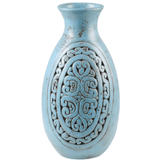 Beliani Dekorativní modrá váza MEGARA