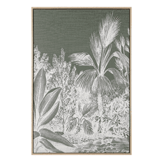 Beliani Obrázek na plátně 63 x 93 cm, zelená CANIEZZA