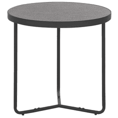 Beliani Konferenční stolek šedá / černá MELODY střední