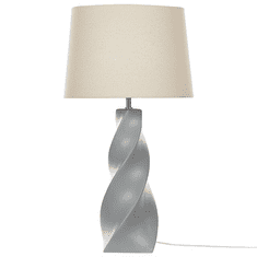 Beliani Keramická stolní lampa šedá BELAYA