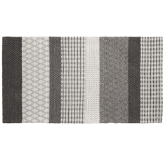 Beliani Vlněný koberec 80 x 150 cm šedý AKKAYA