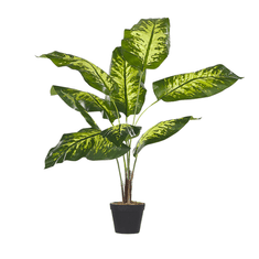 Beliani Umělá rostilina v květináči 122cm DIEFFENBACHIA