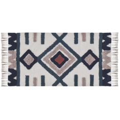 Beliani Bavlněný koberec 80 x 150 cm vícebarevný KOZLU