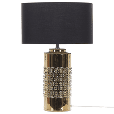 Beliani Keramická stolní lampa zlatá CIMARRON