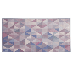 Beliani Modrošedý krátkovlasý koberec KARTEPE 80x150 cm