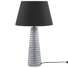 Beliani Keramická stolní lampa stříbrná VILNIA