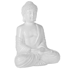 Beliani Dekorativní figurka Buddha bílá KANDA