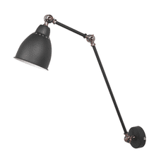 Beliani Nástěnná lampa černá-měď MISSISSIPPI L