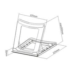 Fiber Mounts LapTop1 ergonomická podstava na notebook laptop nebo macbook