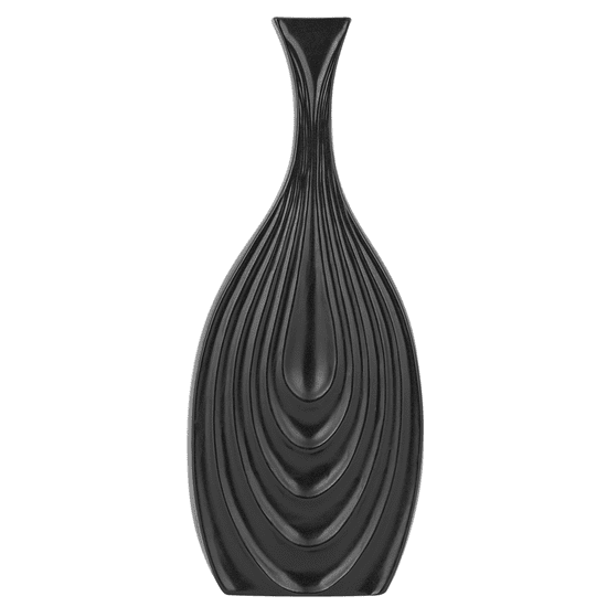 Beliani Dekorativní váza černá 39 cm THAPSUS