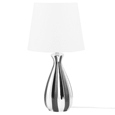 Beliani Stolní lampa stříbrná černá 52 cm VARDJA