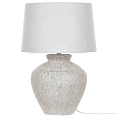Beliani Keramická stolní lampa krémová CAINE