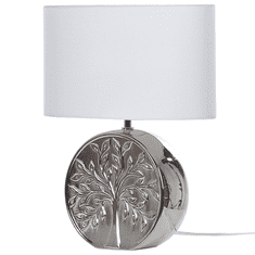 Beliani Keramická stolní lampa stříbrná KHERLEN