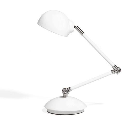 Beliani Kancelářská lampa, nastavitelná, bílá, 60 cm, HELMAND