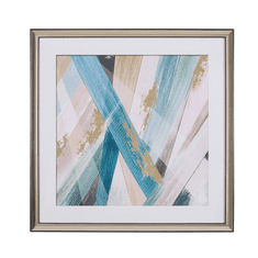 Beliani Zarámovaný obrázek 60 x 60 cm vícebarevný RUMBEK