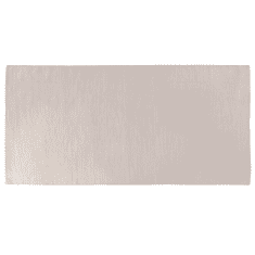 Beliani Béžový bavlněný koberec 80x150 cm DERINCE