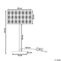 Beliani Zářivá stolní lampa TENNA