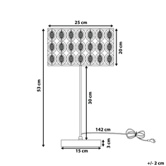 Beliani Zářivá stolní lampa TENNA