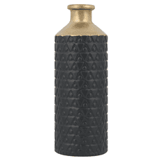 Beliani Moderní matně černá dekorativní váza ARSIN