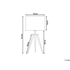 Beliani Stolní lampa v měděné barvě 55 cm STILETTO