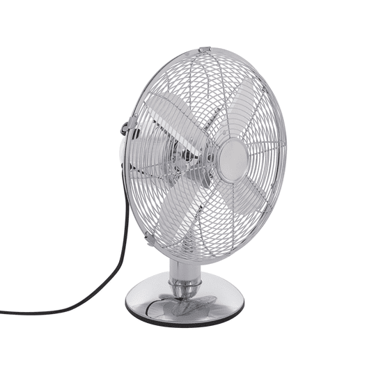 Beliani Stolní ventilátor 42 cm stříbrný WENSUM