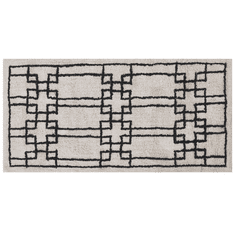 Beliani Bavlněný koberec 80 x 150 cm béžový TURHAL