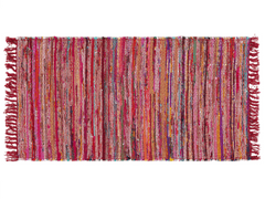 Beliani Krátkovlasý barevný bavlněný koberec 80x150 cm DANCA