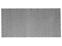 Beliani Venkovní černo-bílý koberec 80 x 150 cm IMIRCIK