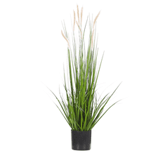 Beliani Umělá rostlina v květináči 87 cm REED PLANT