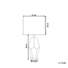 Beliani Stolní lampa krémová 66 cm OXLEY