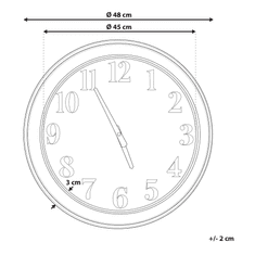 Beliani Nástěnné hodiny ø 48 cm vícebarevné HORW