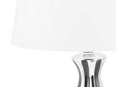 Beliani Stolní lampa stříbrná černá 52 cm VARDJA