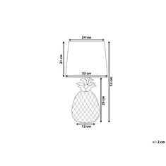 Beliani Stolní lampa zlatá PINEAPPLE